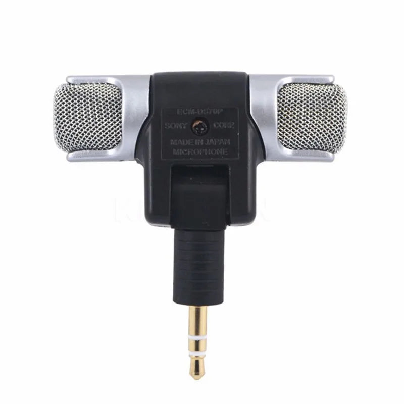 Micrófono Estéreo Mini Jack 3.5mm – Grabación Portátil para Vlogging, Laptop y Creadores en Movimiento