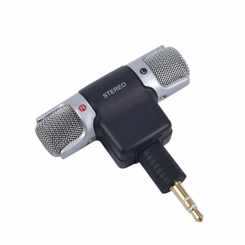 Micrófono Estéreo Mini Jack 3.5mm – Grabación Portátil para Vlogging, Laptop y Creadores en Movimiento