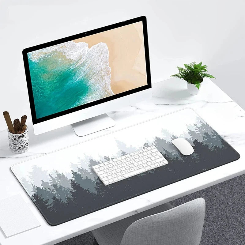 Mouse Pad XXL “Bosque” – Alfombrilla Gamer Antideslizante con Diseño Natural para Escritorio Completo