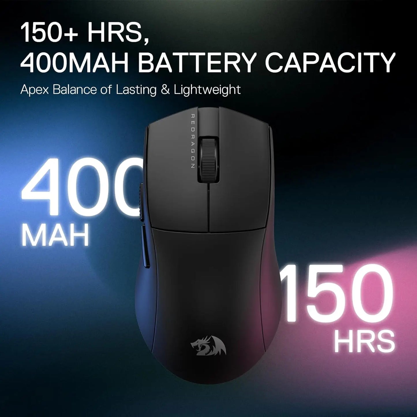 Redragon M916 PRO | Mouse Gamer 4K Wireless – 49g Ultraligero, 26K DPI, RGB