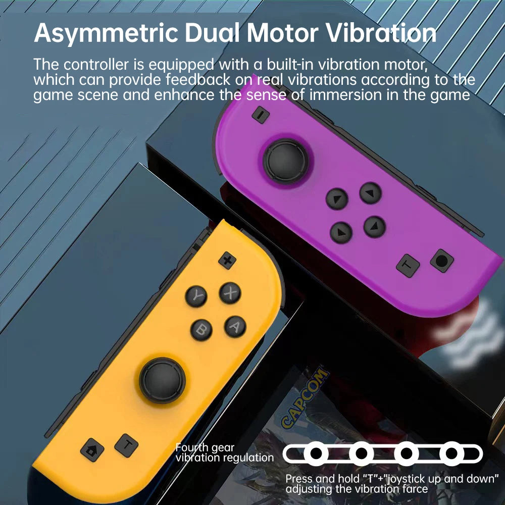 Controladores Joy Pad Multicolor Inalámbricos para Nintendo Switch | Vibración Doble y Compatible con Switch OLED