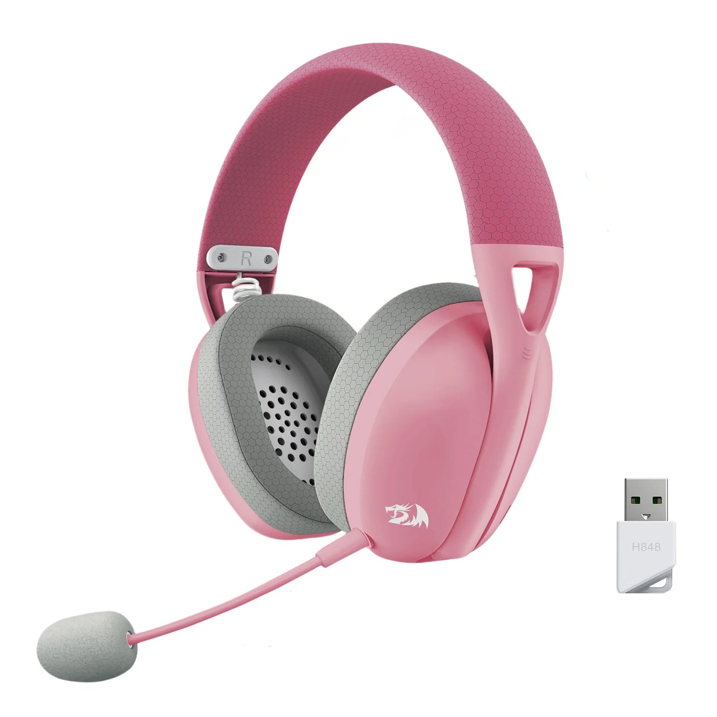 Redragon H848 Wireless Gaming Headset | Sonido Envolvente 7.1 + Mic Desmontable