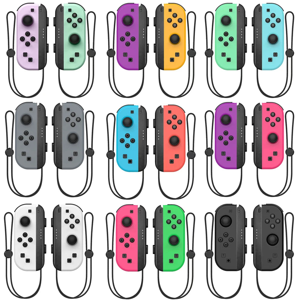 Controladores Joy Pad Multicolor Inalámbricos para Nintendo Switch | Vibración Doble y Compatible con Switch OLED