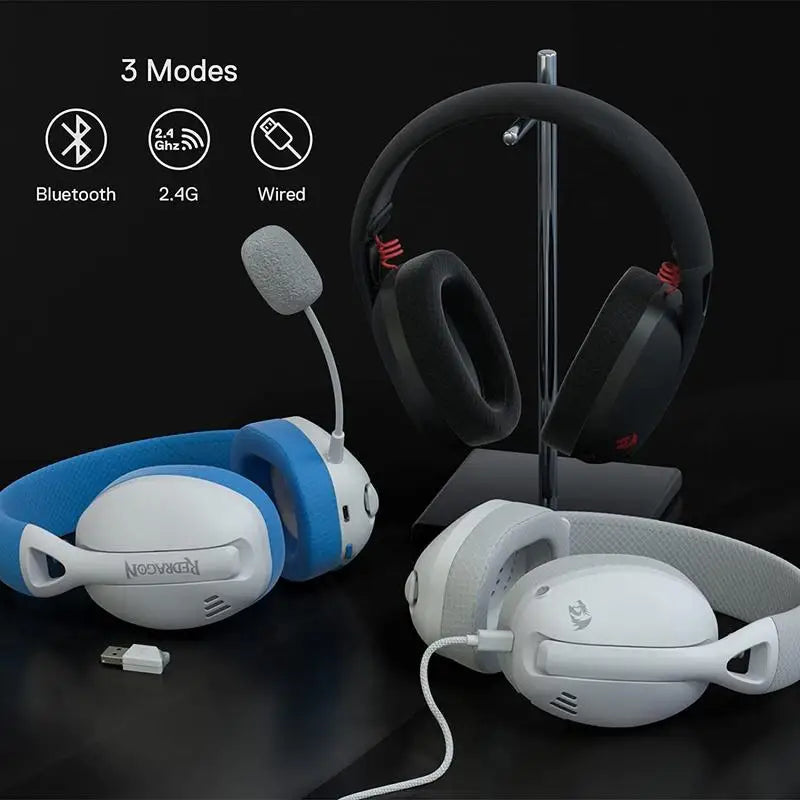 Redragon H848 Wireless Gaming Headset | Sonido Envolvente 7.1 + Mic Desmontable