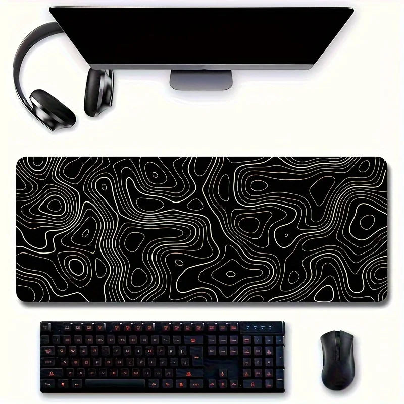 Mouse Pad Gamer XL – Base Antideslizante y Bordes Reforzados para Setups de Escritorio