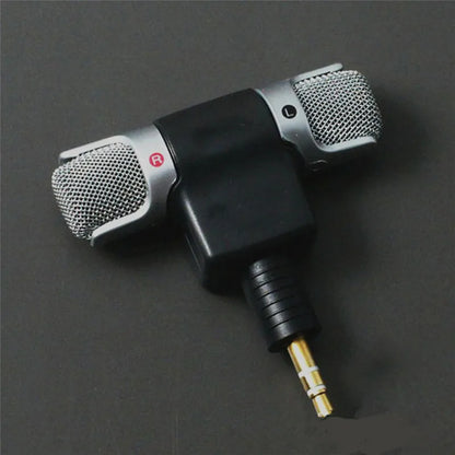 Micrófono Estéreo Mini Jack 3.5mm – Grabación Portátil para Vlogging, Laptop y Creadores en Movimiento