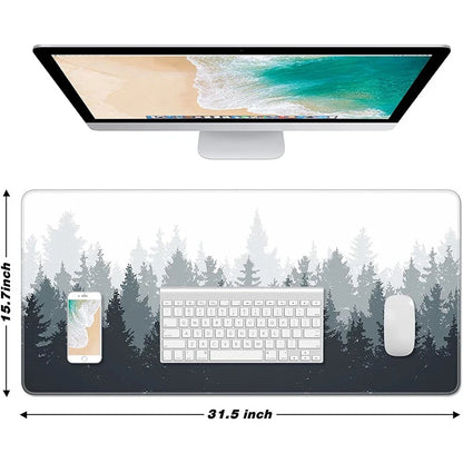 Mouse Pad XXL “Bosque” – Alfombrilla Gamer Antideslizante con Diseño Natural para Escritorio Completo