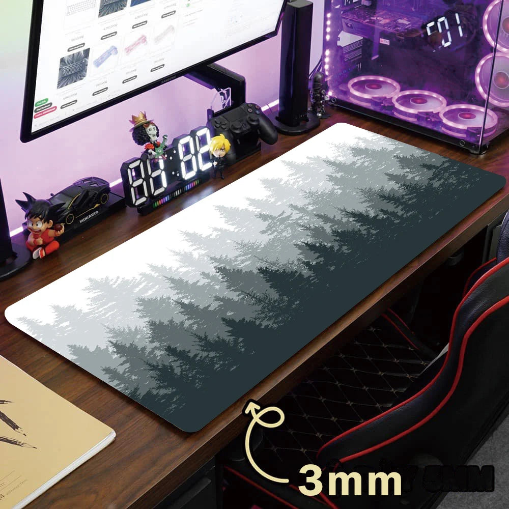 Mouse Pad XXL “Bosque” – Alfombrilla Gamer Antideslizante con Diseño Natural para Escritorio Completo