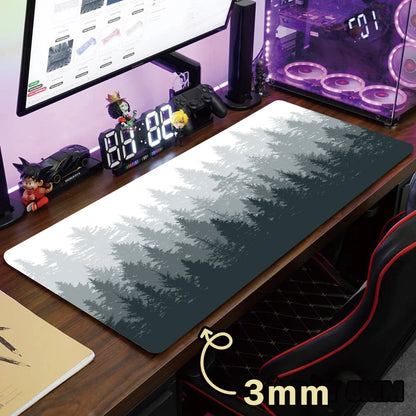 Mouse Pad XXL “Bosque” – Alfombrilla Gamer Antideslizante con Diseño Natural para Escritorio Completo