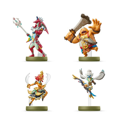 ARTSWIFT – Figuras Coleccionables Riju, Sidon, Yunobo y Tulin | Compatibles con Nintendo Switch (NFC)