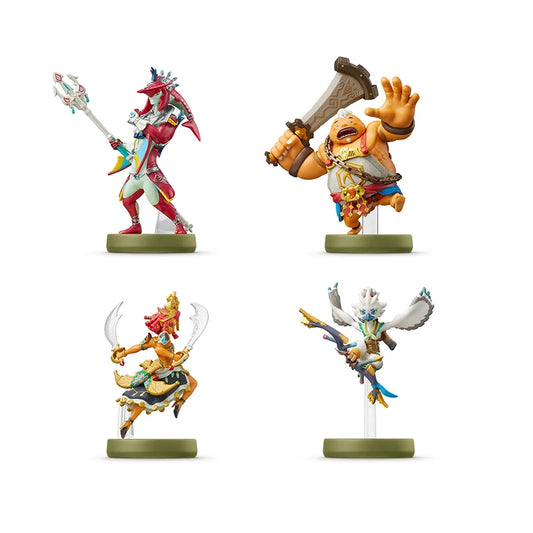 ARTSWIFT – Figuras Coleccionables Riju, Sidon, Yunobo y Tulin | Compatibles con Nintendo Switch (NFC)