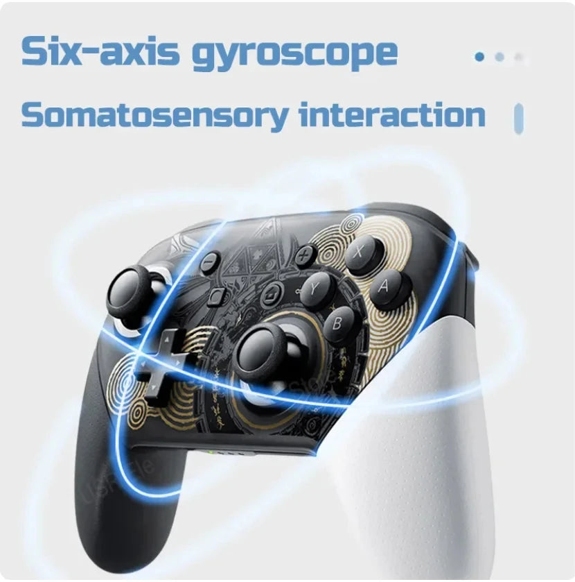 Controlador Inalámbrico Bluetooth con Giroscopio de 6 Ejes y Vibración HD | Compatible con PC y Consolas Bluetooth