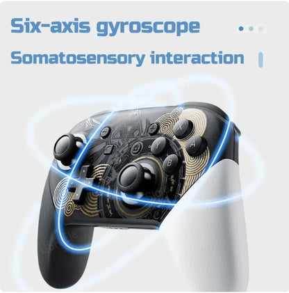 Controlador Inalámbrico Bluetooth con Giroscopio de 6 Ejes y Vibración HD | Compatible con PC y Consolas Bluetooth