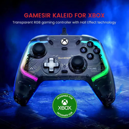 GameSir Kaleid Flux Xbox Gaming Controller | Wired Gamepad with Hall Effect for Xbox Series S, Xbox Series X, Xbox One PC Steam