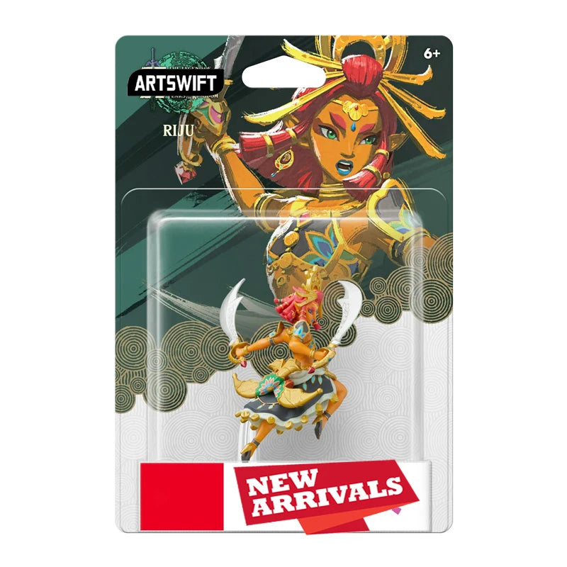 ARTSWIFT – Figuras Coleccionables Riju, Sidon, Yunobo y Tulin | Compatibles con Nintendo Switch (NFC)