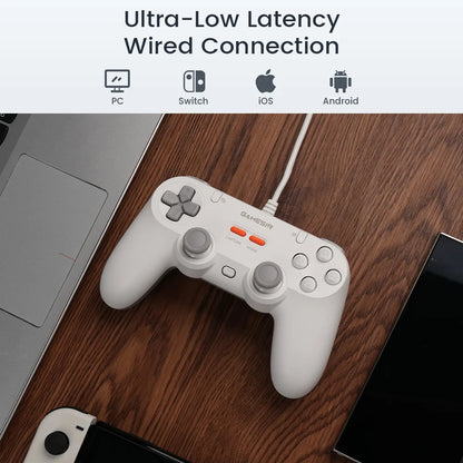 GameSir T3 Lite | Wired Gamepad Hall‑Effect – Botones traseros para PC/Switch