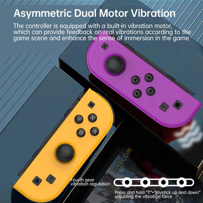 Controladores Joy Pad Multicolor Inalámbricos para Nintendo Switch | Vibración Doble y Compatible con Switch OLED