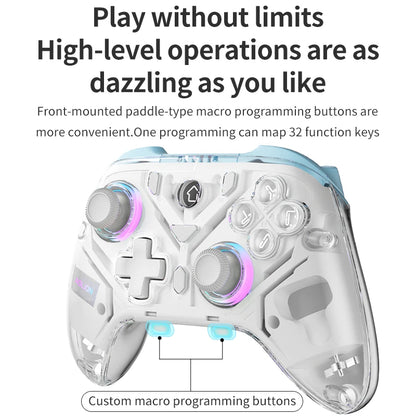 Aolion K10 RGB – Controlador Inalámbrico con Joystick Efecto Hall y Giroscopio | Compatible con Switch, PC y Teléfono