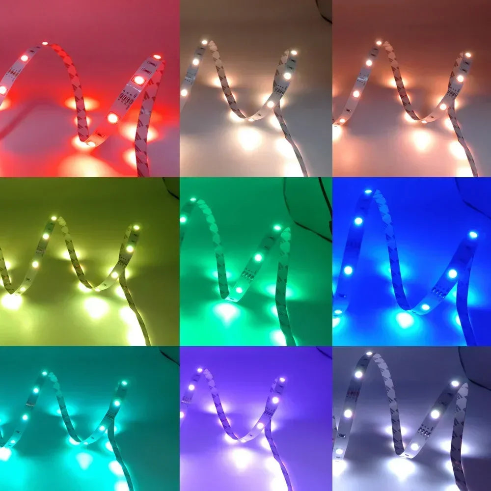 Tira LED RGB con Control por App y USB – Iluminación Personalizable para Setups Gamer, Vitrinas o Pared