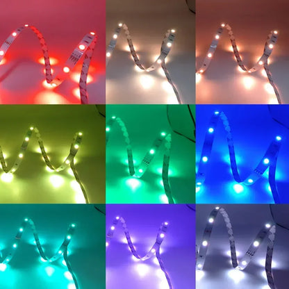 Tira LED RGB con Control por App y USB – Iluminación Personalizable para Setups Gamer, Vitrinas o Pared