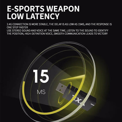 VGN Siren V1 Dual-Mode Gaming Headset | Wireless 2.4G + Bluetooth 5.3
