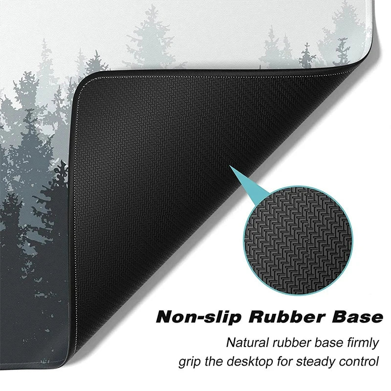 Mouse Pad XXL “Bosque” – Alfombrilla Gamer Antideslizante con Diseño Natural para Escritorio Completo