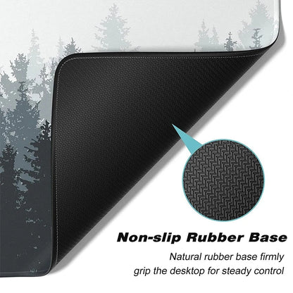 Mouse Pad XXL “Bosque” – Alfombrilla Gamer Antideslizante con Diseño Natural para Escritorio Completo