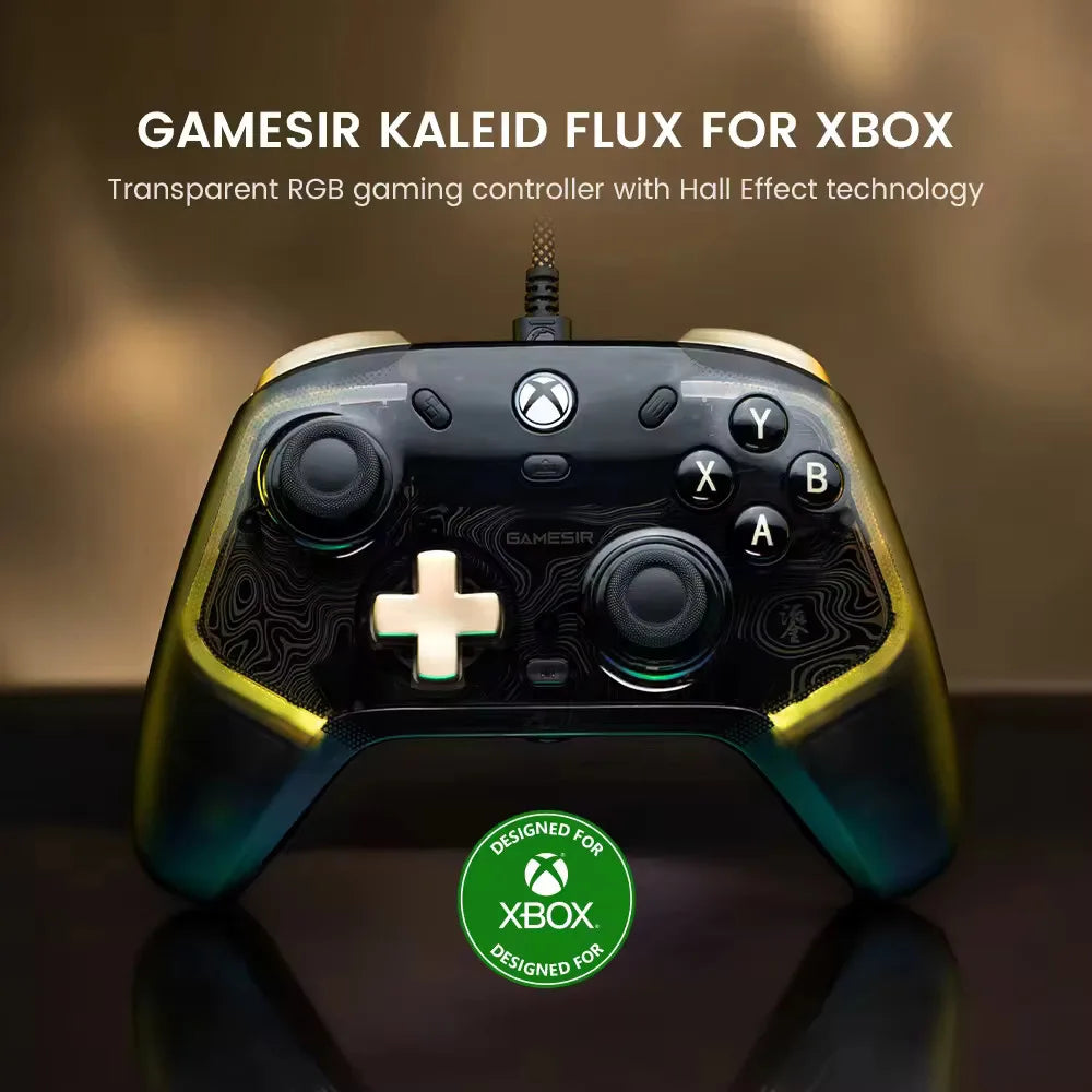 GameSir Kaleid Flux Xbox Gaming Controller | Wired Gamepad with Hall Effect for Xbox Series S, Xbox Series X, Xbox One PC Steam