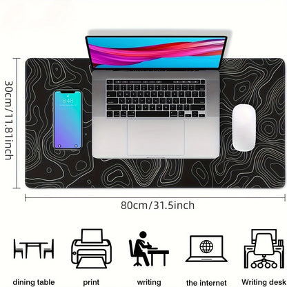 Mouse Pad Gamer XL – Base Antideslizante y Bordes Reforzados para Setups de Escritorio