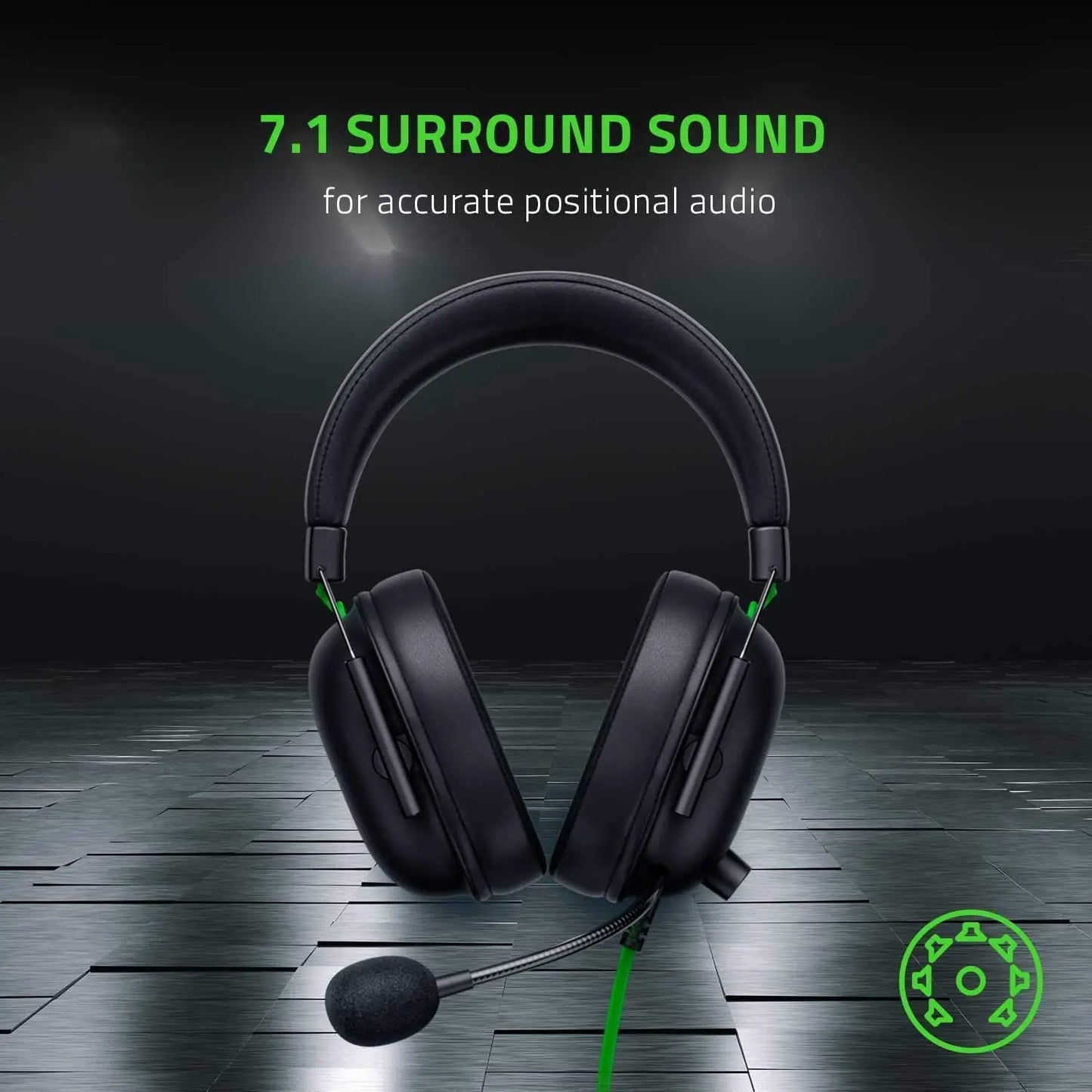 Razer BlackShark V2 X | Auriculares Gaming Pro con Sonido 7.1 y Micrófono Cardioide de Alta Precisión