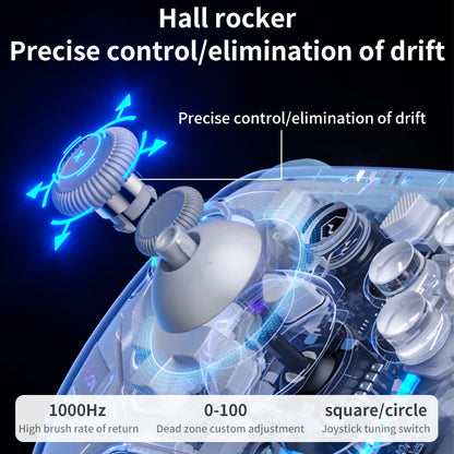 Aolion K10 RGB – Controlador Inalámbrico con Joystick Efecto Hall y Giroscopio | Compatible con Switch, PC y Teléfono